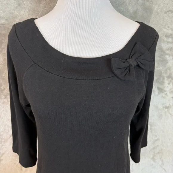 Elegant Coquette Girl Dressy Bow 3/4 Sleeve Sweater Top Wmn’s S - Picture 2 of 11